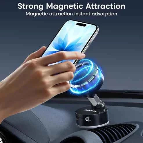 Magnetic Phone Stand with Suction Cup Base for Secure and Convenient Use