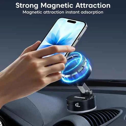 Magnetic Phone Stand with Suction Cup Base for Secure and Convenient Use
