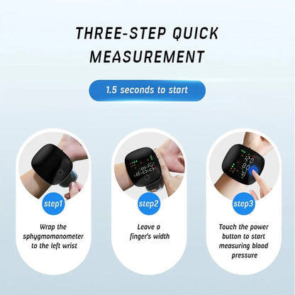 Rechargeable Wrist Blood Pressure Monitor LED Display