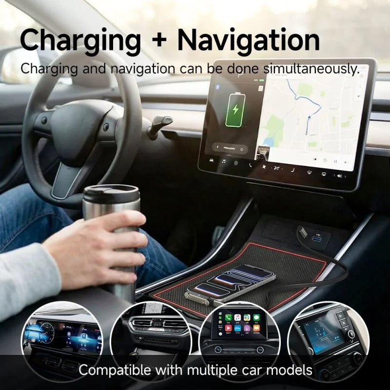 240W Super Fast Type C Charging 360° Rotating 2 in 1 Stand Data Cable For Android / iPhone