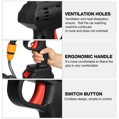 Cordless Pressure Washer for Car – Ultimate Cleaning Convenience with Double Battery Power