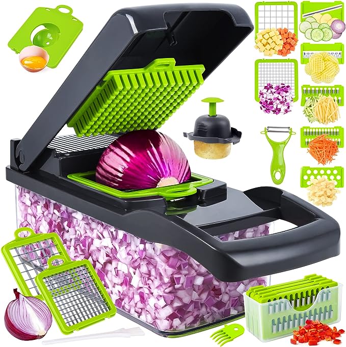 Multi-Function Vegetable Cutter & Slicer ,قطّاعة وشرّاحة خضروات متعددة الوظائف