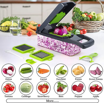 Multi-Function Vegetable Cutter & Slicer ,قطّاعة وشرّاحة خضروات متعددة الوظائف